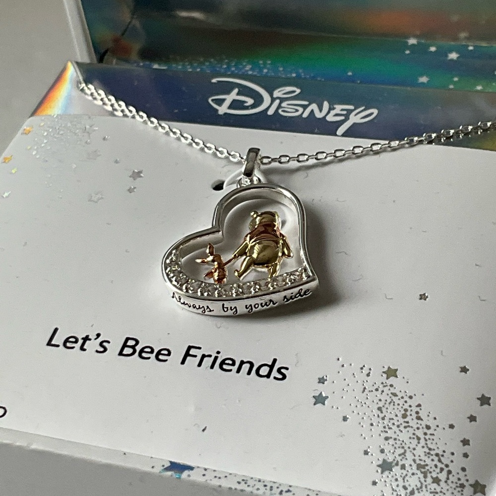 Disney Classics Jewelry | Winnie the Pooh & Piglet | Heart Pendant Necklace - Picture 8 of 9